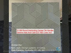 25000 পাউন্ড ইন্টারলকিং গ্যারেজ টাইল হ্যান্ডলস চরম তাপ এবং ঠান্ডা 6.25 টাইলস 1m2 কভার