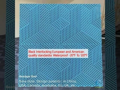 কালো ইন্টারলকিং ইউরোপীয় এবং আমেরিকান মানের মান জলরোধী -20 ° F থেকে 120 ° F