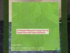 ইউভি প্রতিরোধী জলরোধী গ্যারেজ মেঝে পিপি প্রভাব প্রতিরোধী গ্যারেজ মেঝে