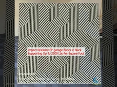 প্রভাব প্রতিরোধী পিপি গ্যারেজ মেঝে কালো প্রতি বর্গ ফুট 2500 পাউন্ড পর্যন্ত সমর্থন