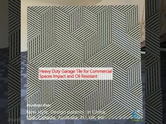 বাণিজ্যিক স্থানের জন্য ভারী দায়িত্ব গ্যারেজ টাইল প্রভাব এবং তেল প্রতিরোধী