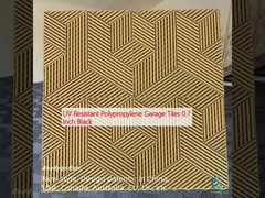 ইউভি প্রতিরোধী পলিপ্রোপিলিন গ্যারেজ টাইলস 0.7 ইঞ্চি কালো