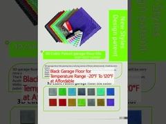 সাশ্রয়ী মূল্যের তাপমাত্রা -20 ° F থেকে 120 ° F পর্যন্ত কালো গ্যারেজ মেঝে