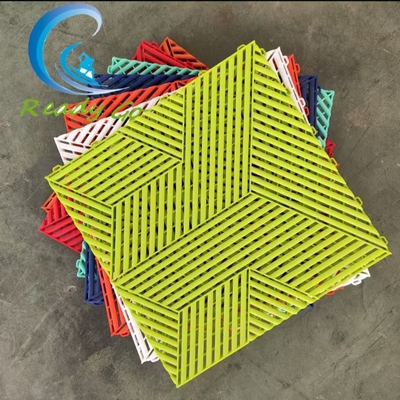 ওয়াটারপ্রুফ আউটডোর ইন্টারলকিং গ্যারেজ ফ্লোর কভারেজ এলাকা 6.25 টাইলস 1 বর্গ মিটার